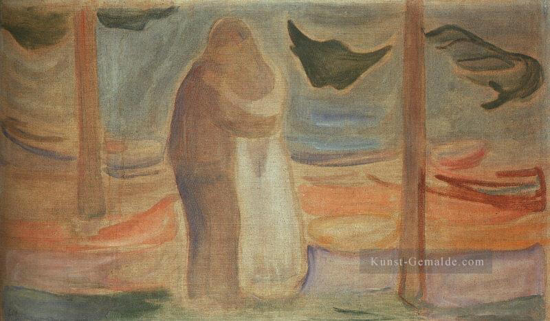 vom reinhardt Fries 1907 Edvard Munch am Ufer Paar Ölgemälde